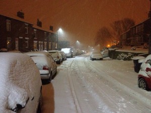 Grove Lane in January 2013, by Howard Gittins