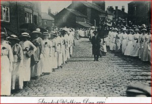 Standish Walking Day in 1920. Picture supplied by Stan Aspinall