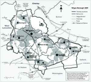 Wigan map