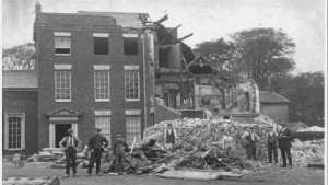 Demolition of Standish Hall: Image supplied by Stan Aspinall