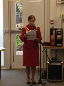 Wigan's Mayoress is guest of honour at Standish Library's 50th anniversary celebrations (May 9, 2015)