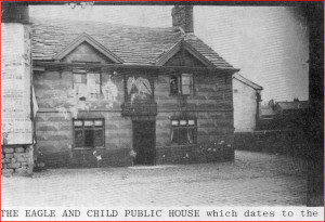 Eagle And Child public house, Market Place, late 1800s