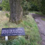 Plaque marking the entrance to Standish Hall